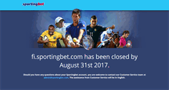 Desktop Screenshot of fi.sportingbet.com