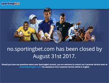 Tablet Screenshot of no.sportingbet.com